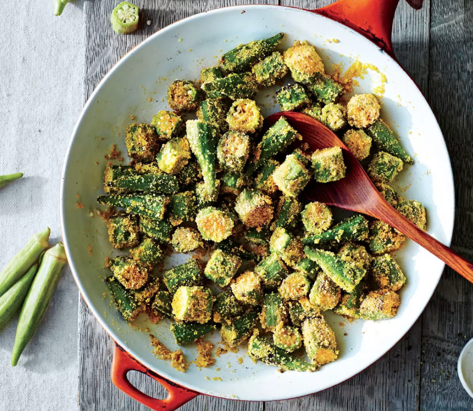 PanFried Okra with Cornmeal O‘ahu Fresh