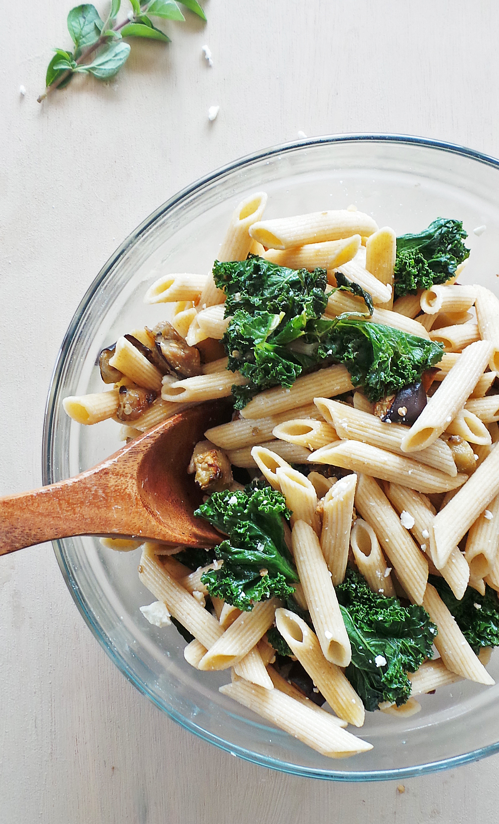 Kale & Eggplant Summer Pasta - O‘ahu Fresh